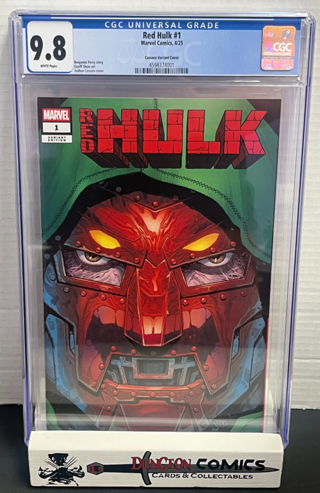 Red Hulk # 1 Cassara Variant Cover CGC 9.8 Marvel 2025 [GC13]