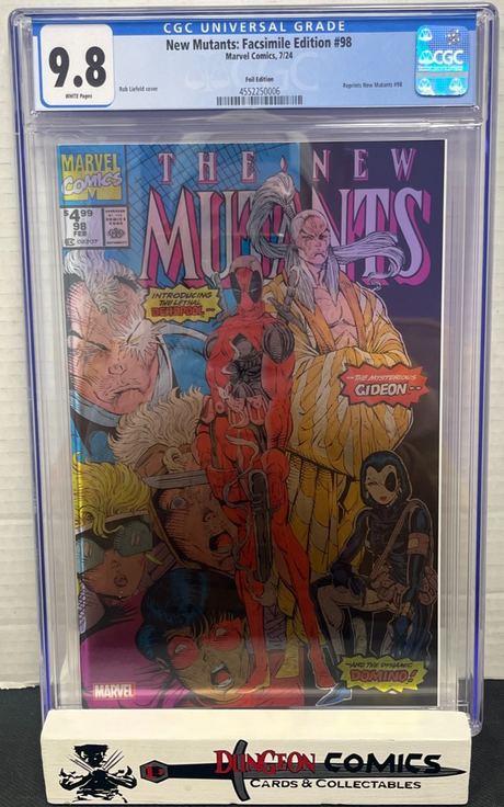 New Mutants # 98 Foil Facsimile Edition Cover Marvel 2024 CGC 9.8 [GC30][CR]
