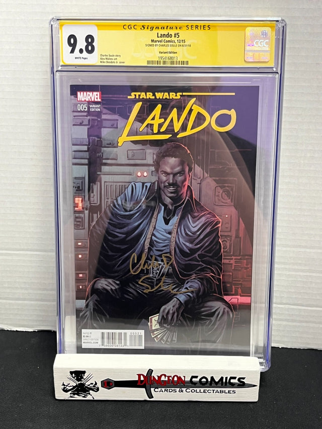 Star Wars Lando # 5 Variant Cover CGC 9.8 2015 SS Charles Soule [GC34]