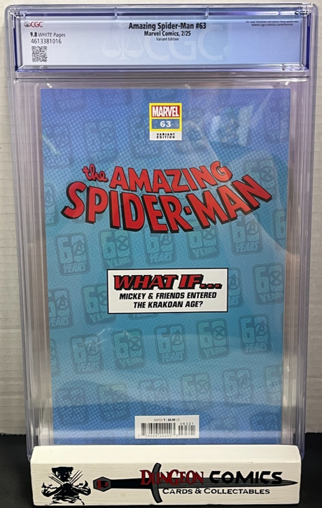 Amazing Spider-Man # 63 CGC 9.8 Dippolito DISNEY What If Variant [GC35][CR]