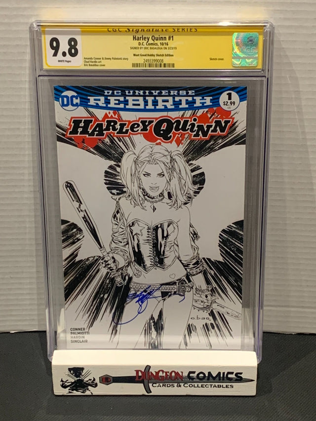 Harley Quinn # 1 CGC 9.8 Most Good Hobby Sketch Edition DC 2016 SS [GC42]