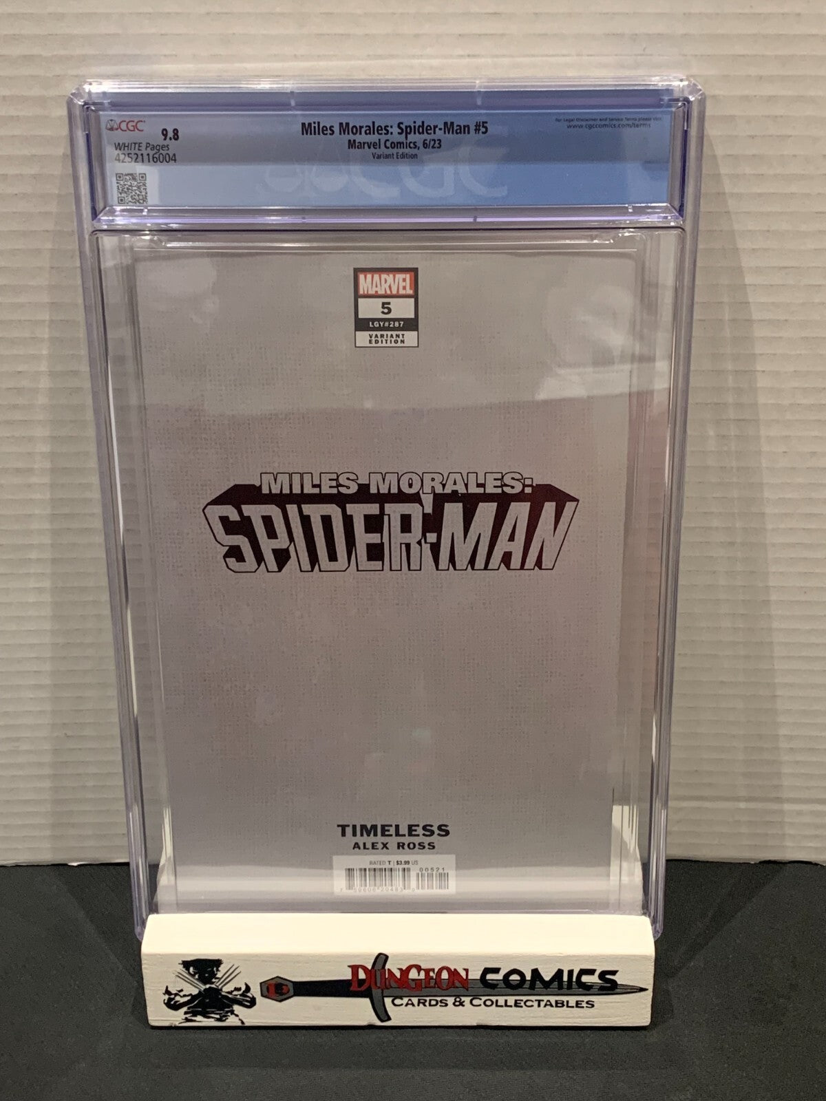 Miles Morales: Spider-Man # 5 CGC 9.8 Alex Ross Timeless Variant Cover [GC34]