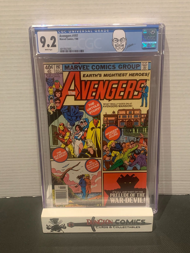 Avengers # 197 CGC 9.2 Marvel 1980 George Perez Custom Label [GC1]