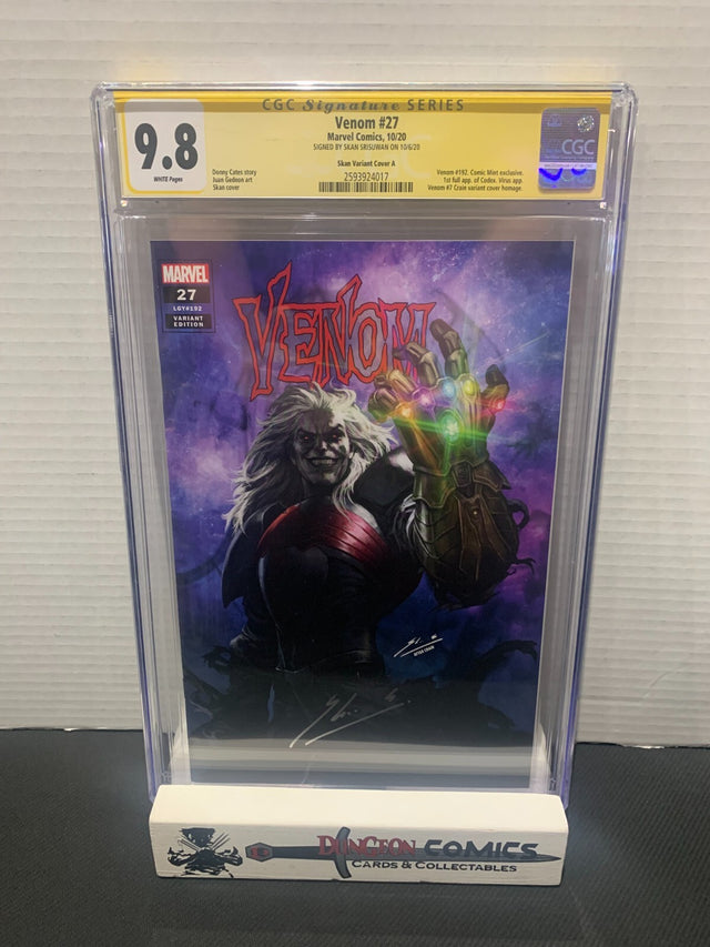 Venom # 27 Skan Variant Cover A CGC 9.8 2018 SS Skan Srisuwan [GC40]