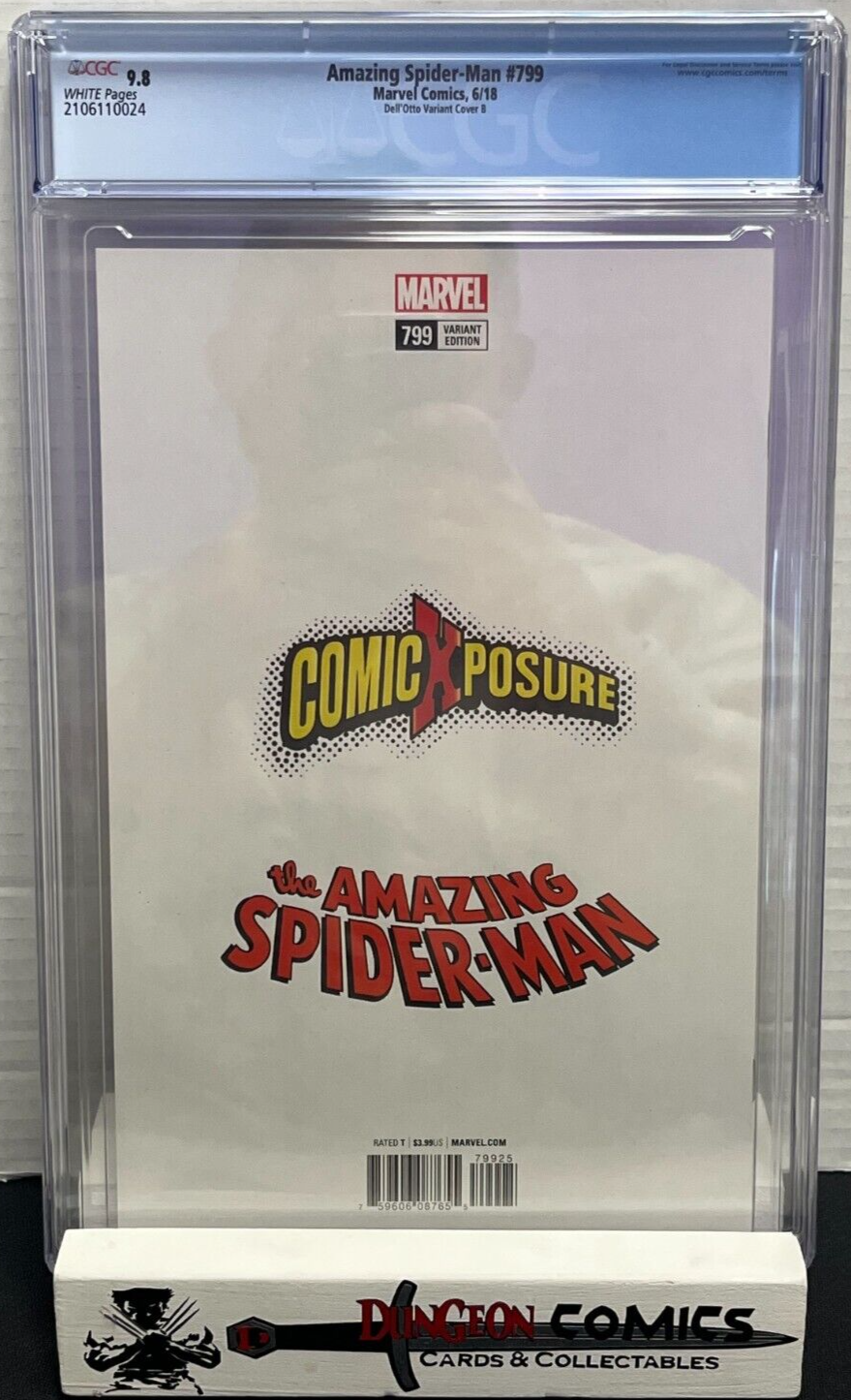 The Amazing Spider-Man # 799 Dell'Otto Virgin Variant Cover B CGC 9.8 2018 [EM1]