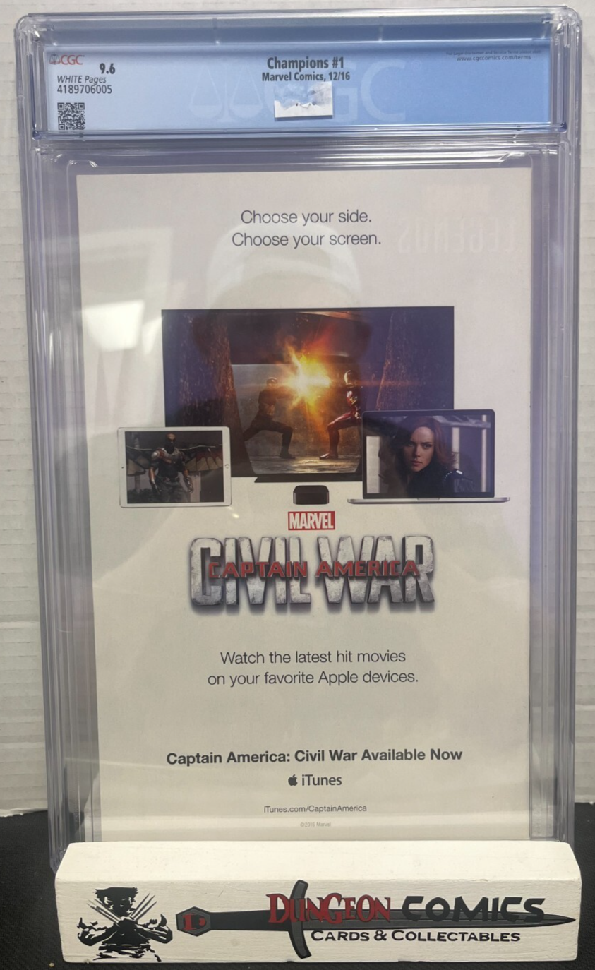Champions # 1 Cover A CGC 9.6 Marvel 2016 [CR]