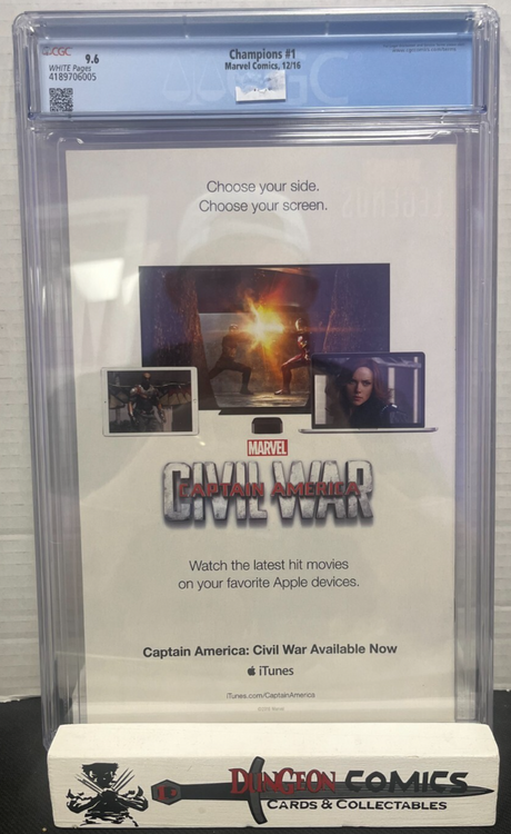 Champions # 1 Cover A CGC 9.6 Marvel 2016 [CR]
