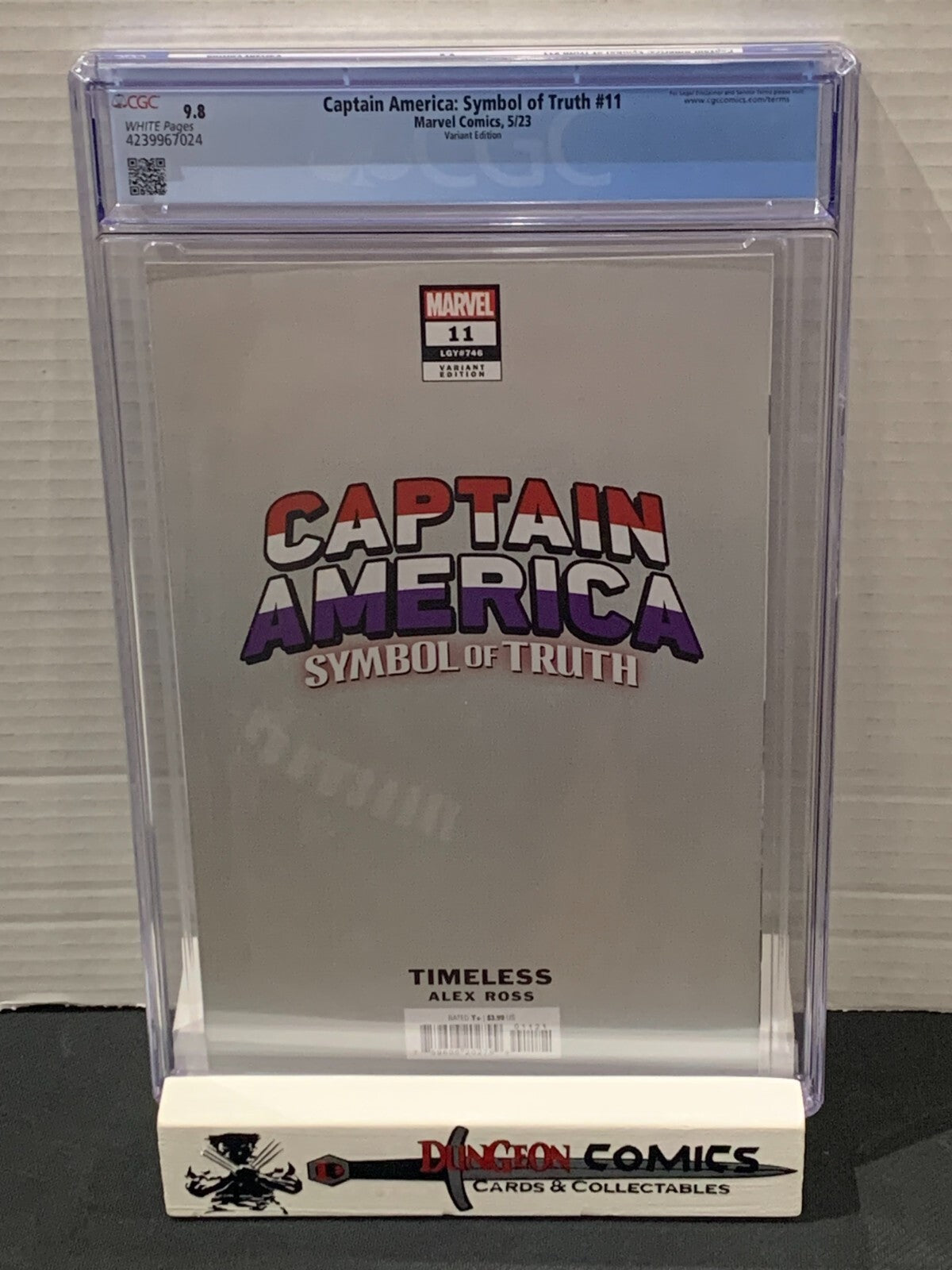 Captain America: Symbol of Truth # 11 CGC 9.8 Ross Timeless Variant Cover [GC31]