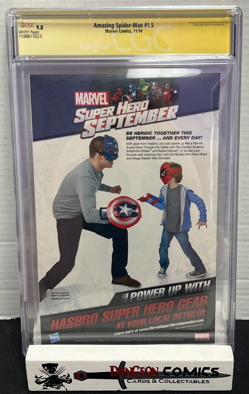 The Amazing Spider-Man # 1.5 Cover A CGC 9.8 2014 SS Ramon Perez [GC18]