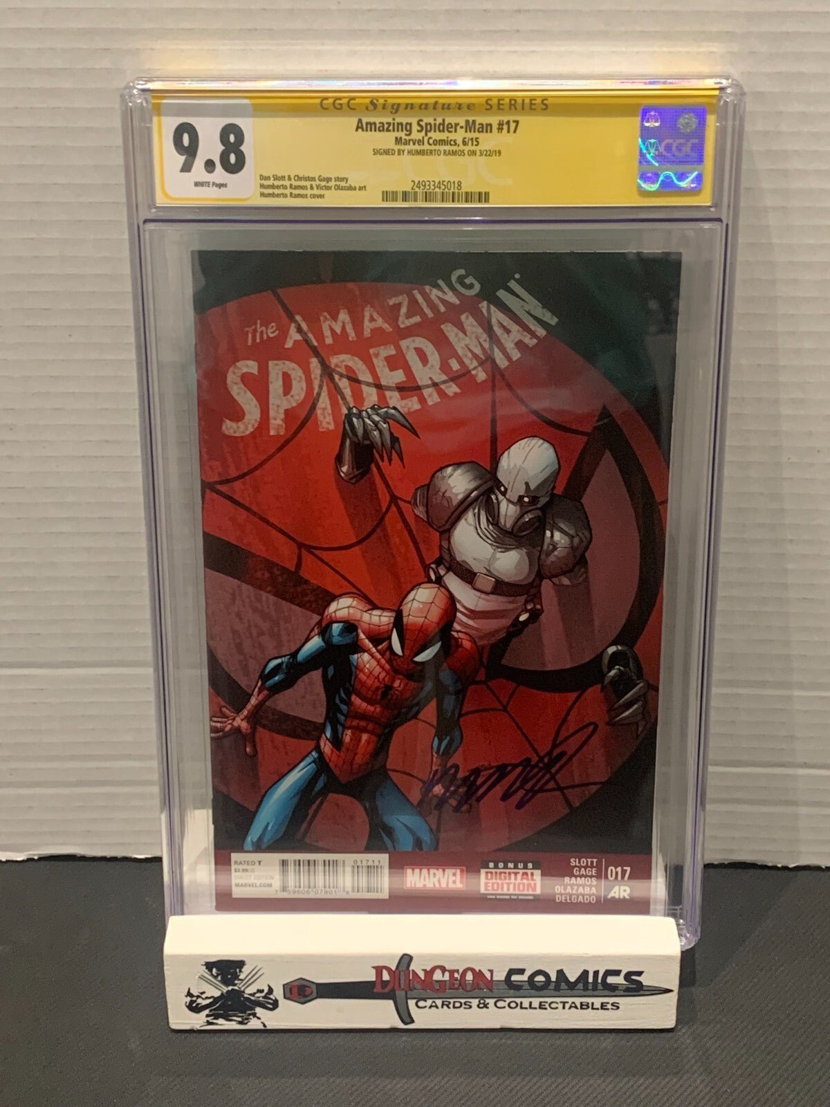 Amazing Spider-Man Vol 3 # 17 Cover A CGC 9.8 2015 SS Humberto Ramos [GC39]