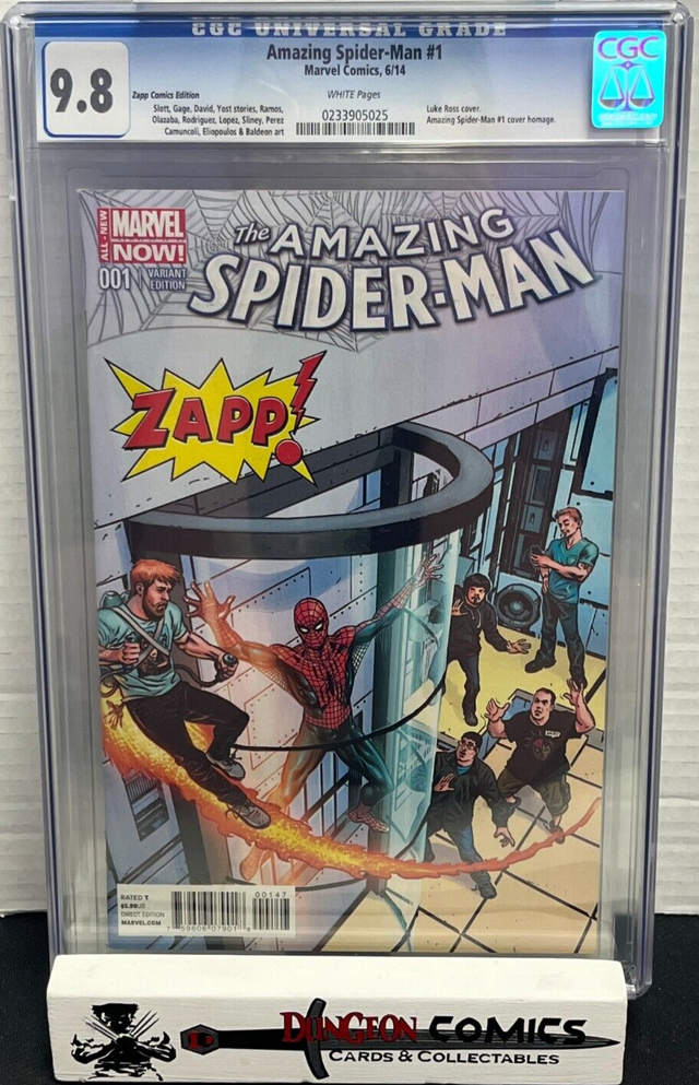 The Amazing Spider-Man # 1 Zapp Comics Variant Cover CGC 9.8 2014 [GC20]