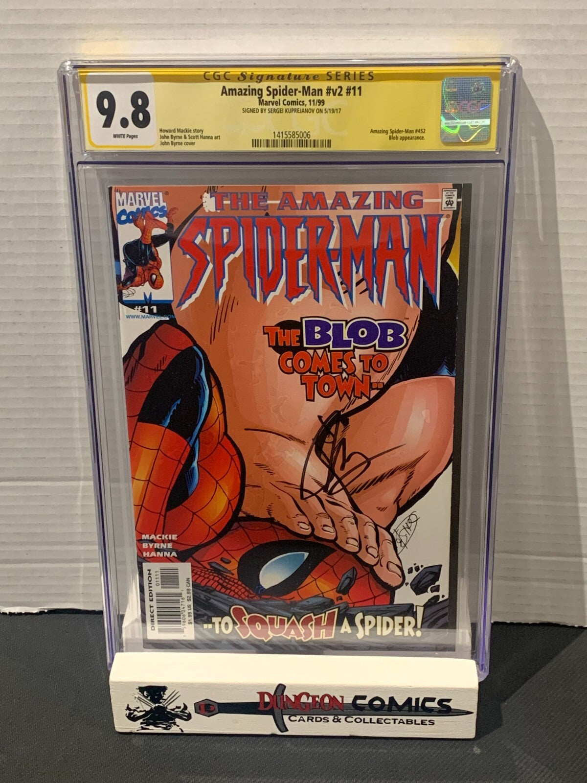 Amazing Spider-Man Vol 2 # 11 Cover A CGC 9.8 1999 SS Sergei Kuprejanov [GC40]