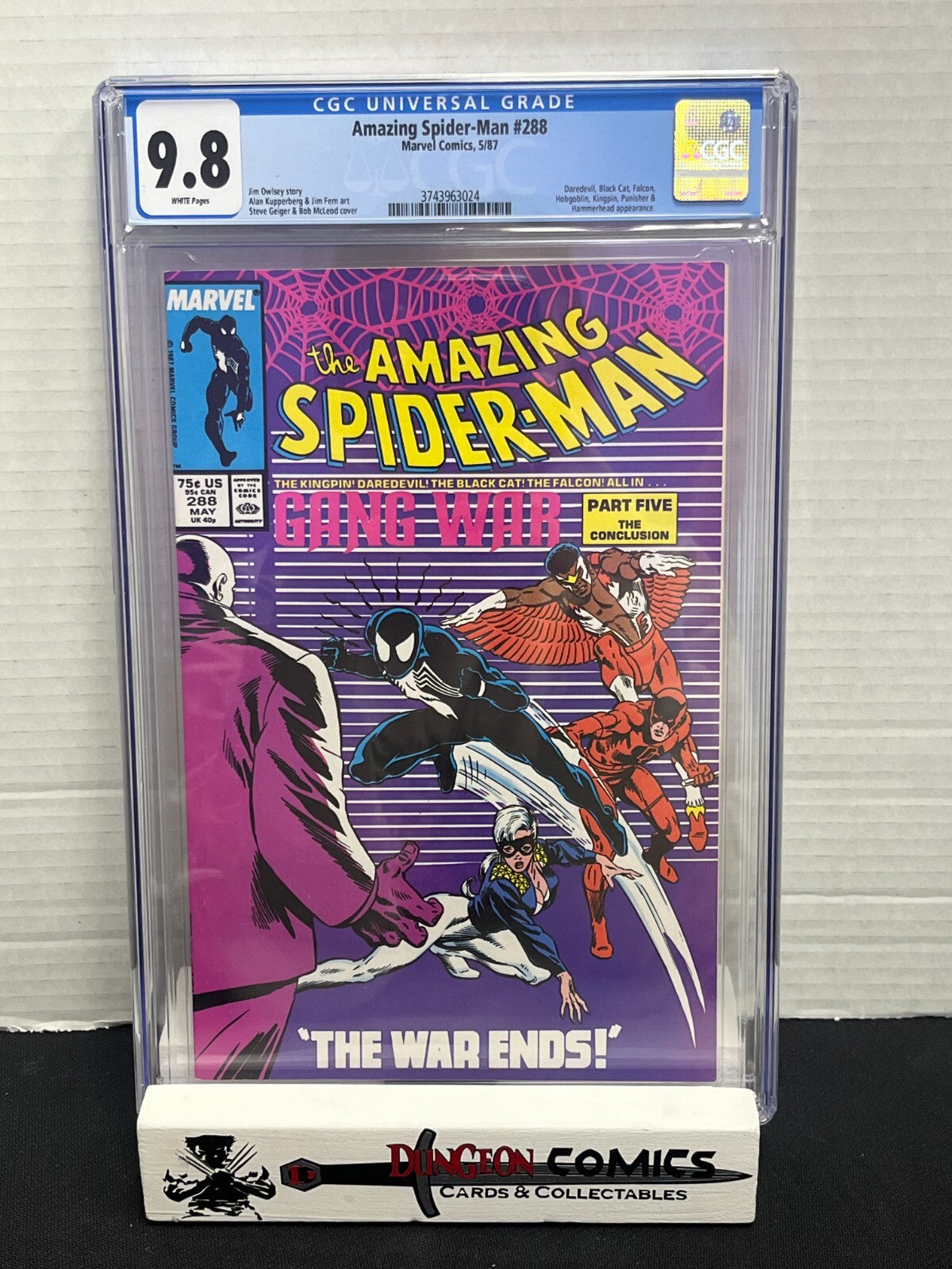 Amazing Spider-Man # 288 CGC 9.8 - Gang War Ends 1987 [EM2]