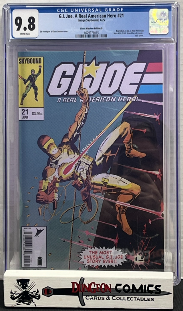 G.I. Joe A Real American Hero # 21 Silent Missions Edition D CGC 9.8 Image [CR]