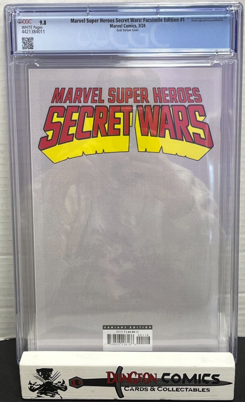 Marvel Super Heroes Secret Wars # 1 Facsimile 1:25 Edition CGC 9.8 2024 [GC26]
