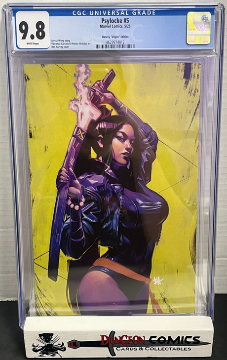 Psylocke # 5 Ben Harvey Virgin 1:50 Cover CGC 9.8 Marvel [CR]