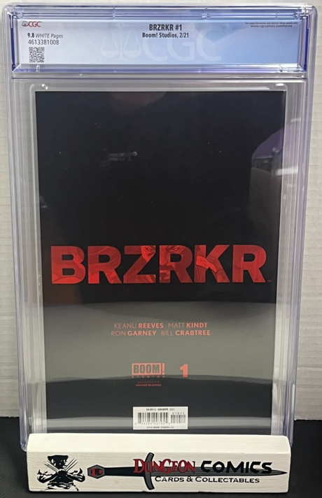 BRZRKR # 1 Cover A 1st Print CGC 9.8 Boom Studios Keanu Reeves [GC35]