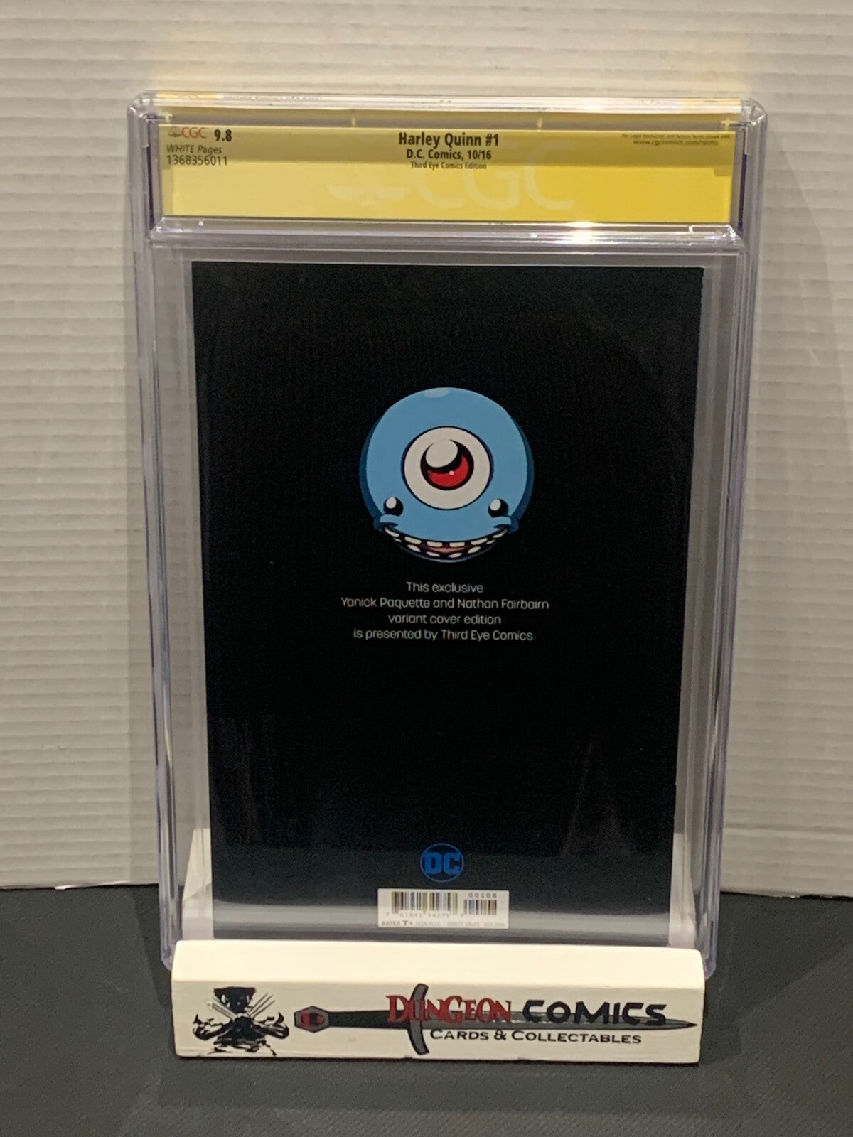 Harley Quinn # 1 CGC 9.8 Third Eye Comic Edition DC 2016 SS Triple Signed [GC42]