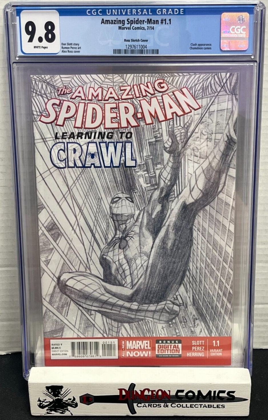 The Amazing Spider-Man # 1.1 Ross 1:200 Sketch Variant CGC 9.8 2014 [GC20]