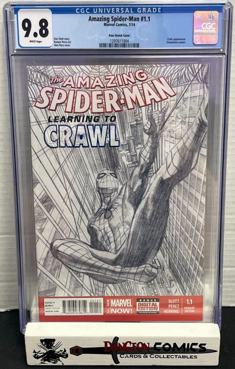 The Amazing Spider-Man # 1.1 Ross 1:200 Sketch Variant CGC 9.8 2014 [GC20]