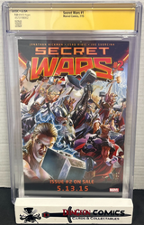 Secret Wars # 1 Cover A 2015 CGC JSA Alex Ross 9.8 [GC30]