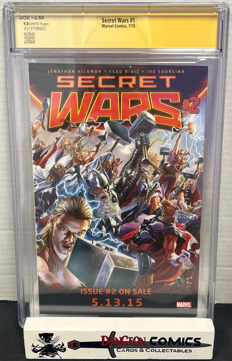 Secret Wars # 1 Cover A 2015 CGC JSA Alex Ross 9.8 [GC30]