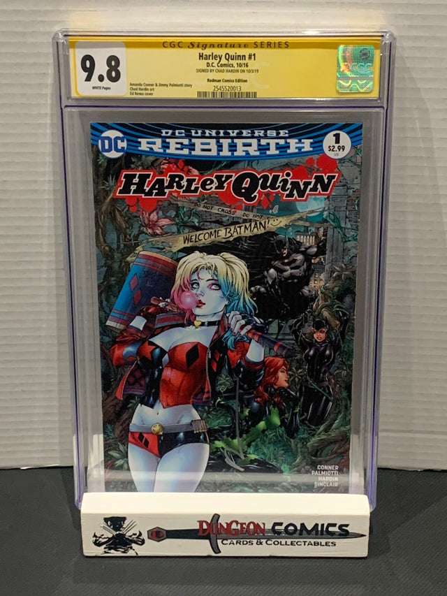 Harley Quinn # 1 CGC 9.8 Rodman Comics Edition DC 2016 SS [GC42]