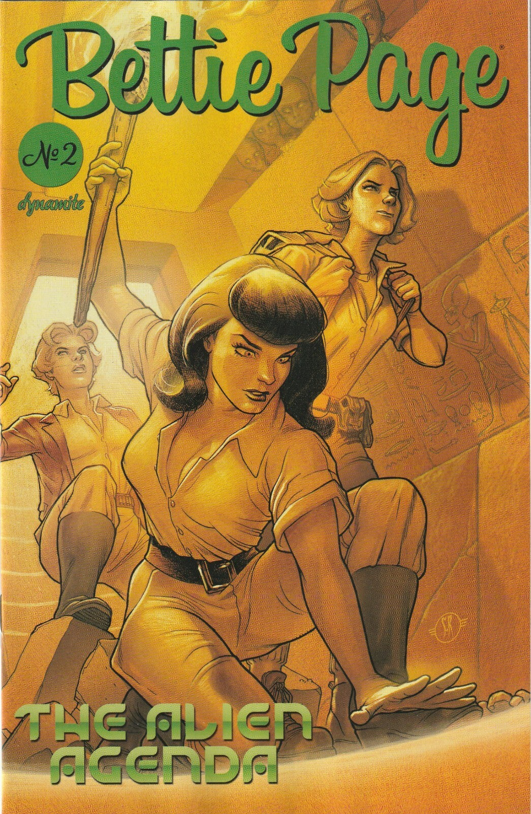 Bettie Page: The Alien Agenda # 2 Cover C NM Dynamite 2022 [G2]