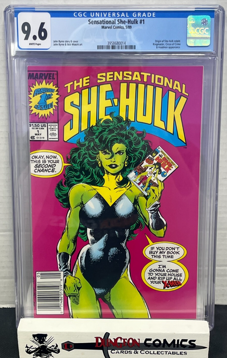 The Sensational She-Hulk # 1 Newsstand Cover CGC 9.6 Marvel 1989 [CR]