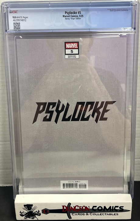 Psylocke # 5 Ben Harvey Virgin 1:50 Cover CGC 9.8 Marvel [CR]