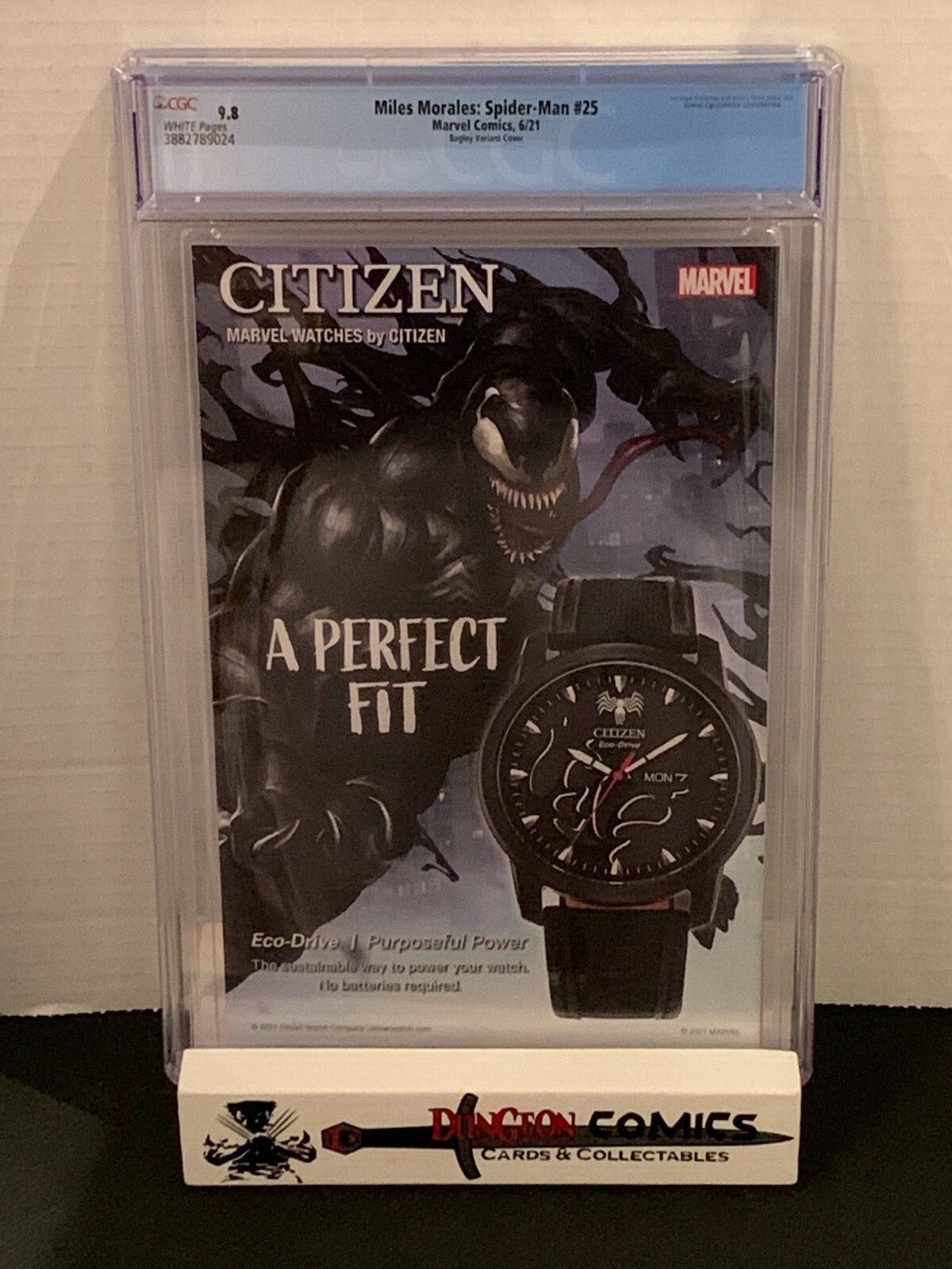 Miles Morales: Spider-Man # 25 CGC 9.8 Bagley Skyline Variant Homage [GC13]