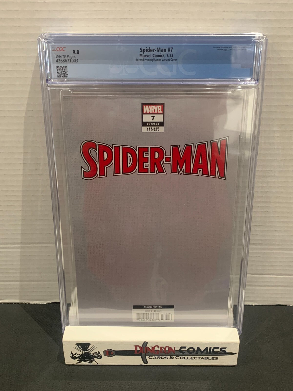Spider-Man # 7 CGC 9.8 2ND Printing 1:25 Ramos Variant 1st Spider-Boy [GC33]