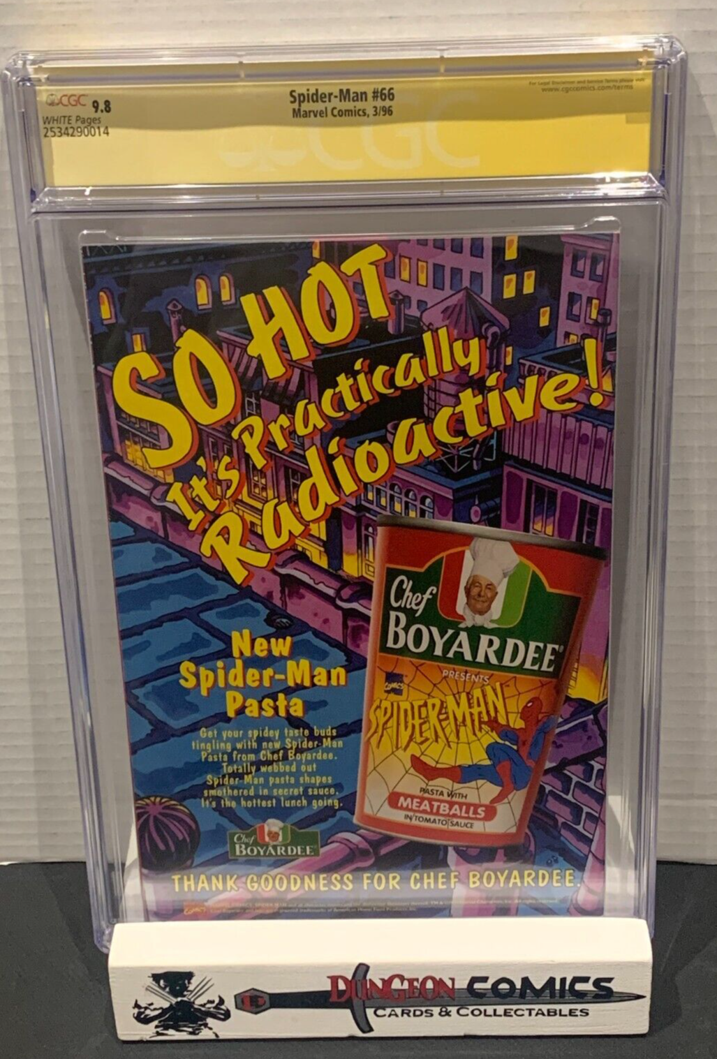 Spider-Man # 66 CGC 9.8 1996 Signature Series Signed By Howard Mackie [GC12]