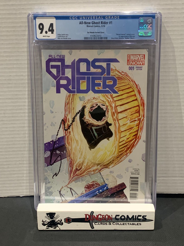 All-New Ghost Rider # 1 CGC 9.4 Del Mundo Variant 1st Robbie Reyes 2014 [GC-20]