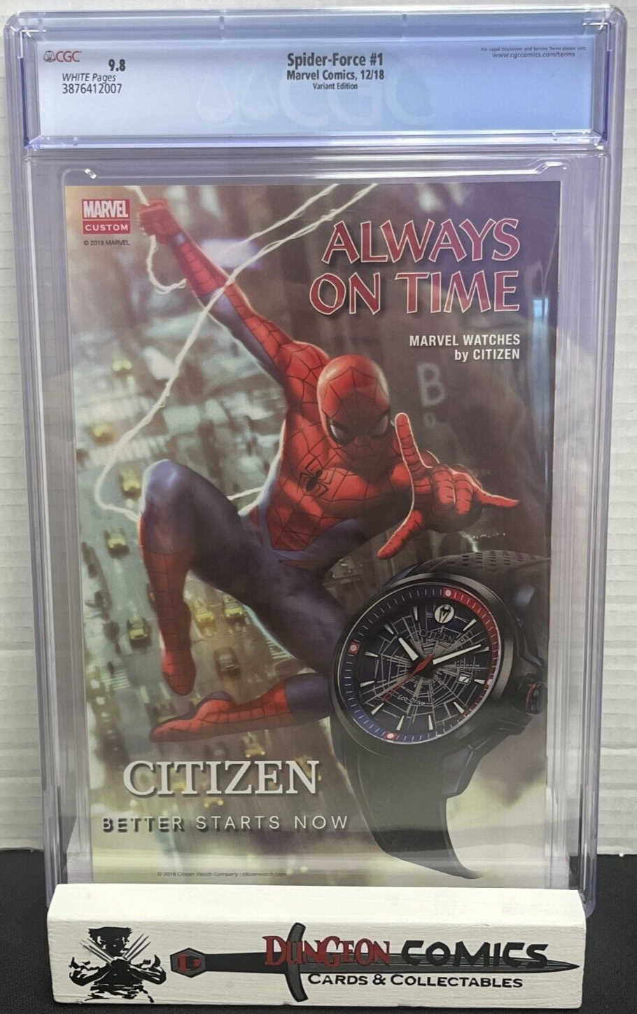 Spider-Force # 1 Variant Cover CGC 9.8 2018 [GC29]