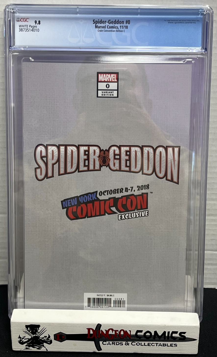 Spider-Geddon # 0 NYCC Variant Cover CGC 9.8 2018 [EM3]