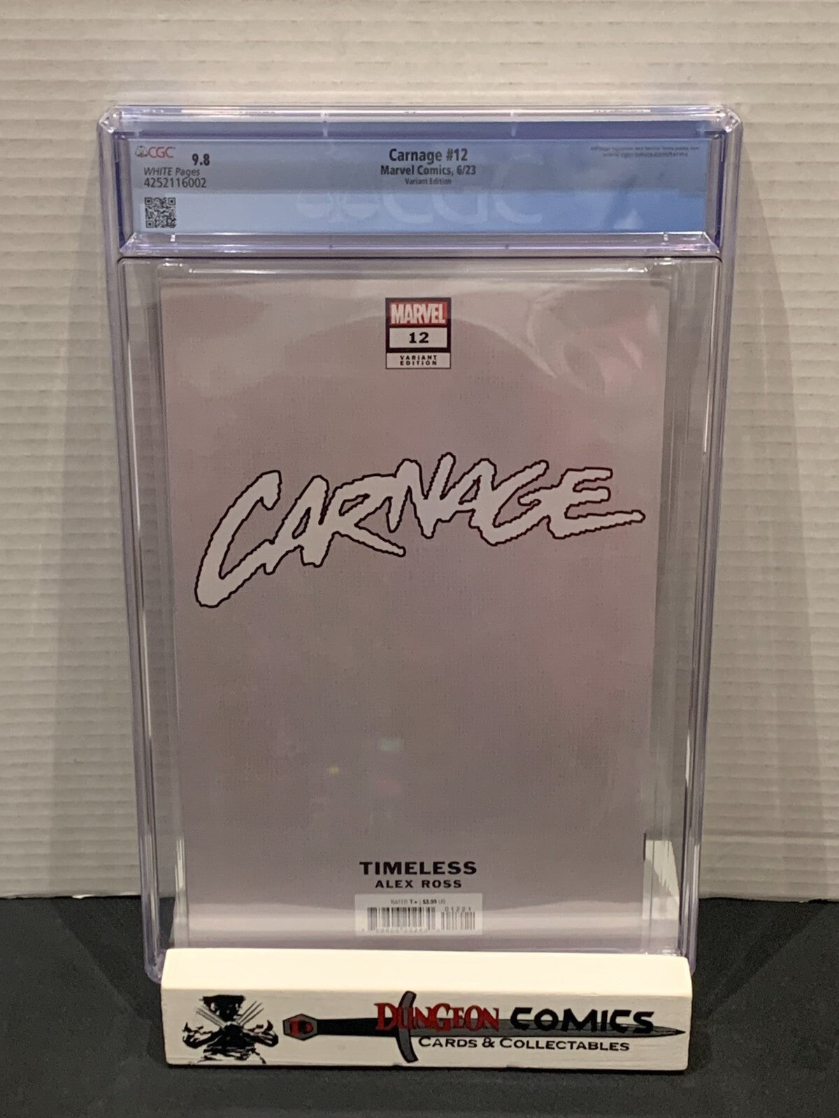 Carnage # 12 CGC 9.8 Alex Ross Timeless Variant Cover [GC34]