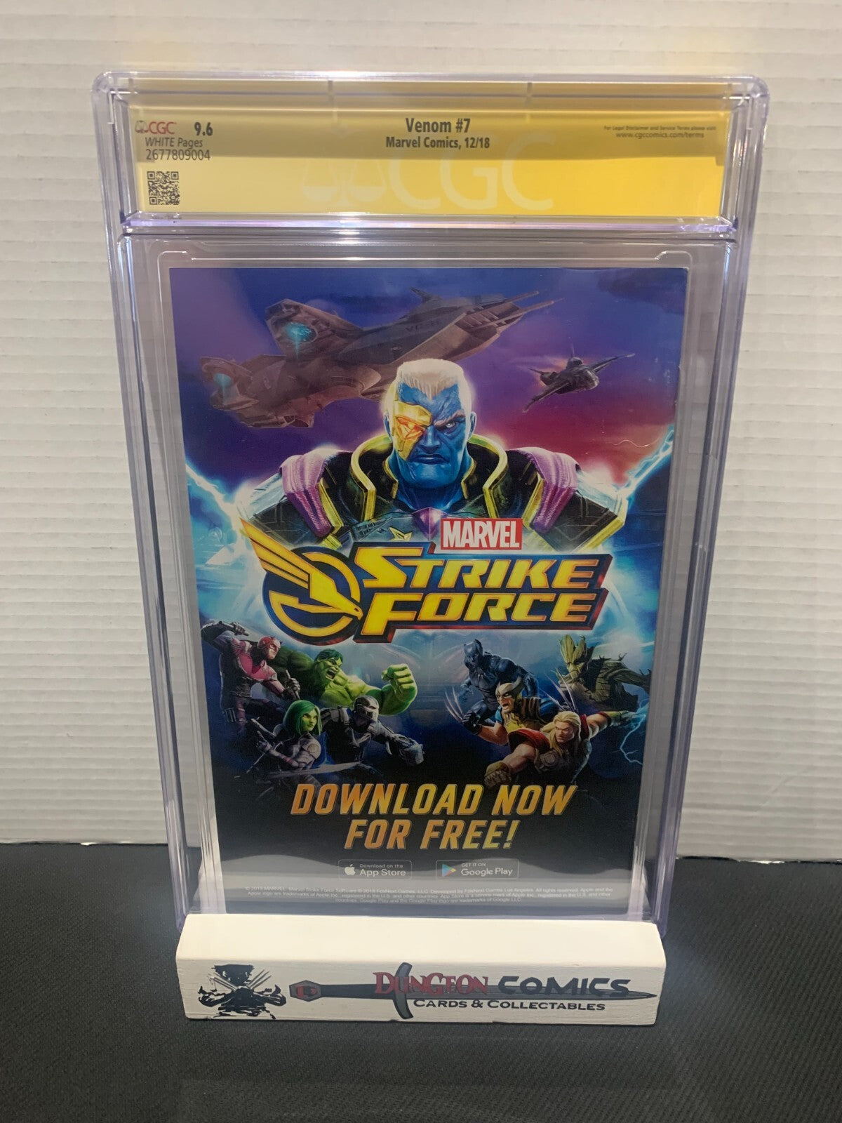 Venom # 7 Cover A CGC 9.6 2018 SS Donny Cates Comp Copy & Ryan Stegman [GC40]