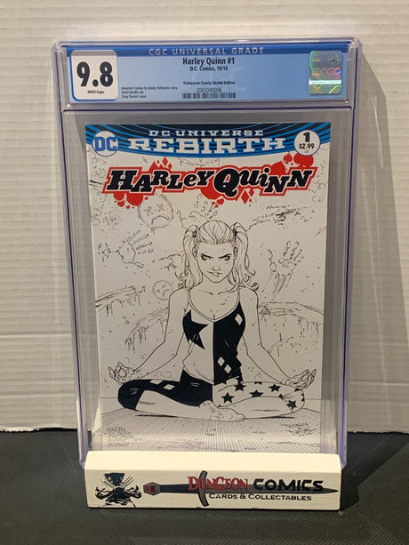 Harley Quinn # 1 CGC 9.8 Yesteryear Comics Sketch Edition DC 2016 [GC41]