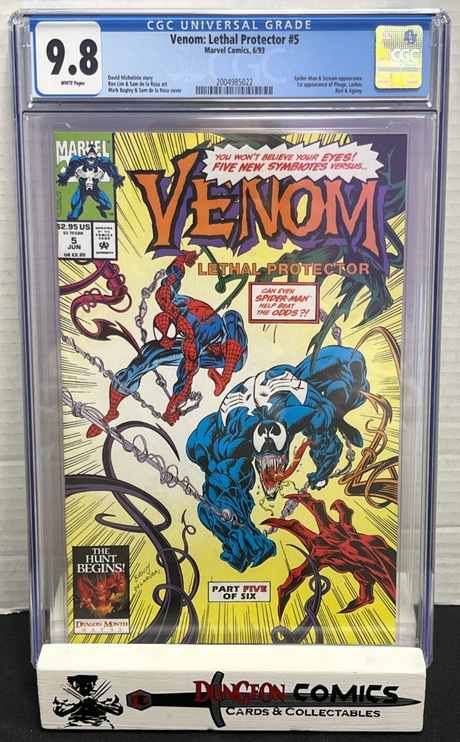 Venom Lethal Protector # 5 Cover A Marvel 1993 CGC 9.8 Multiple 1st App [EM3]