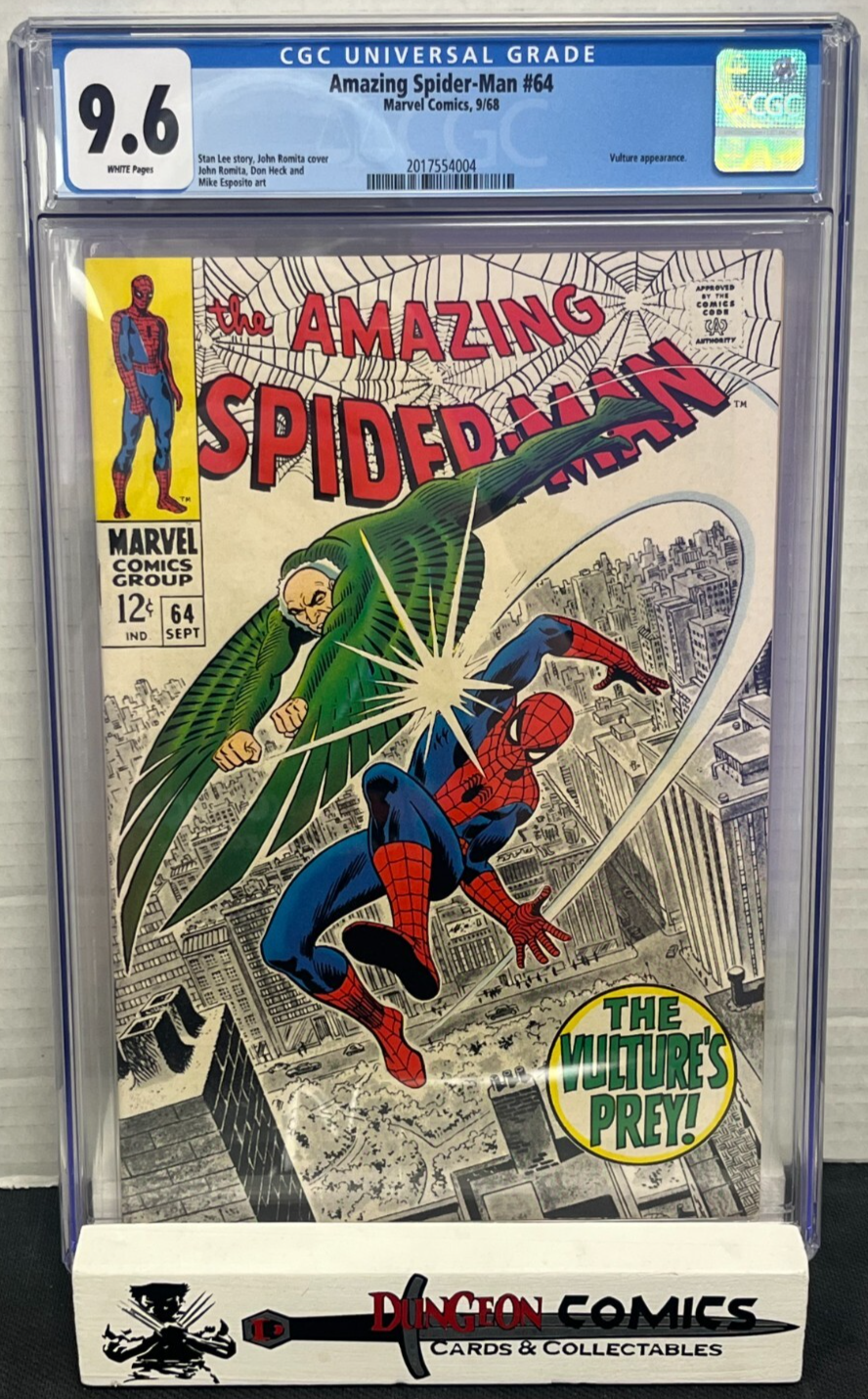 The Amazing Spider-Man # 64 CGC 9.6 Marvel 1968 White Pages [CR]