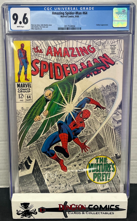 The Amazing Spider-Man # 64 CGC 9.6 Marvel 1968 White Pages [CR]