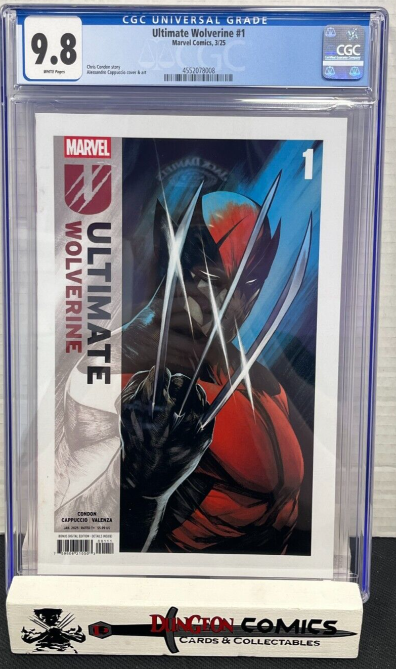 Ultimate Wolverine # 1 Cover A CGC 9.8 Marvel 2025 [GC22]