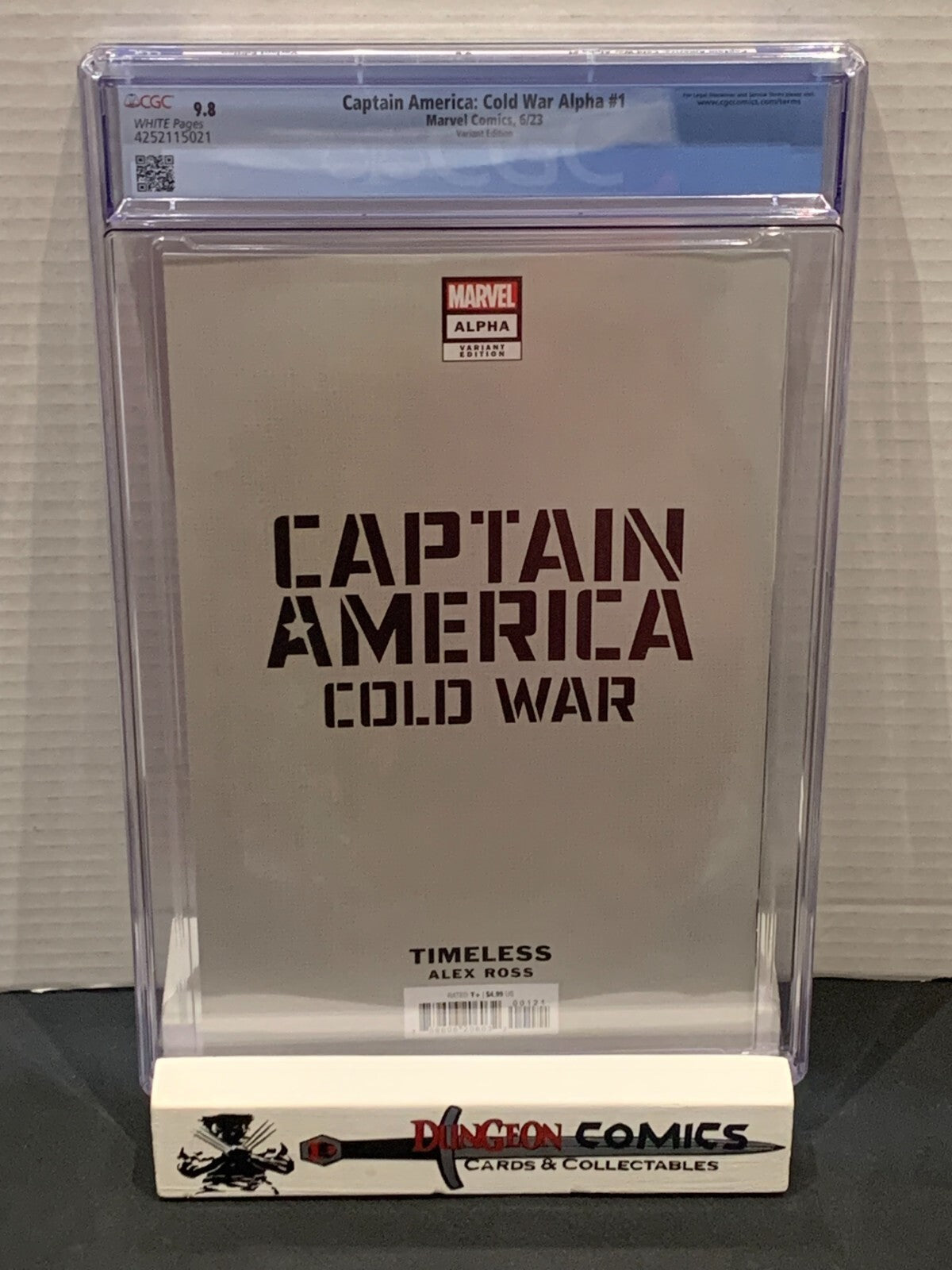 Captain America: Cold War Alpha # 1 CGC 9.8 Alex Ross Variant Cover [GC34]