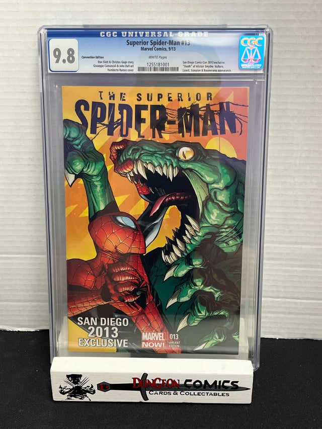 Superior Spider-Man # 13 SDCC Colour Exclusive Variant Cover CGC 9.8 2013 [GC34]