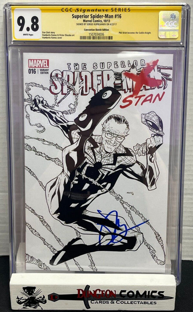 Superior Spider-Man # 16 Stan Convention Sketch Edition CGC 9.8 2013 SS [GC14]