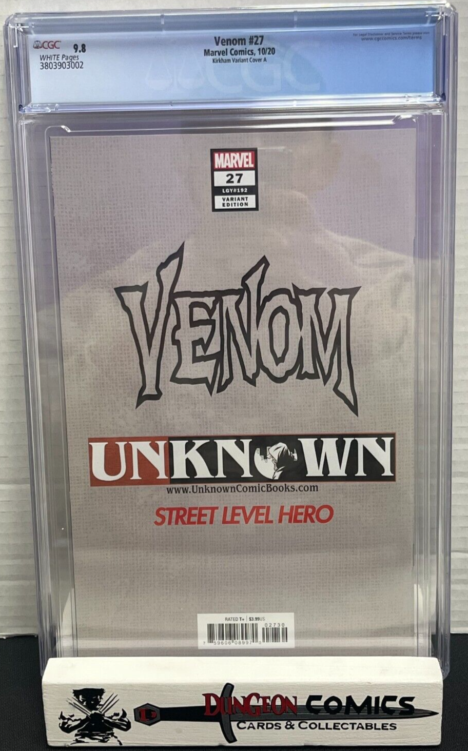 Venom # 25 Unknown Comics Kirkham Virgin Variant Cover CGC 9.8 [GC37]