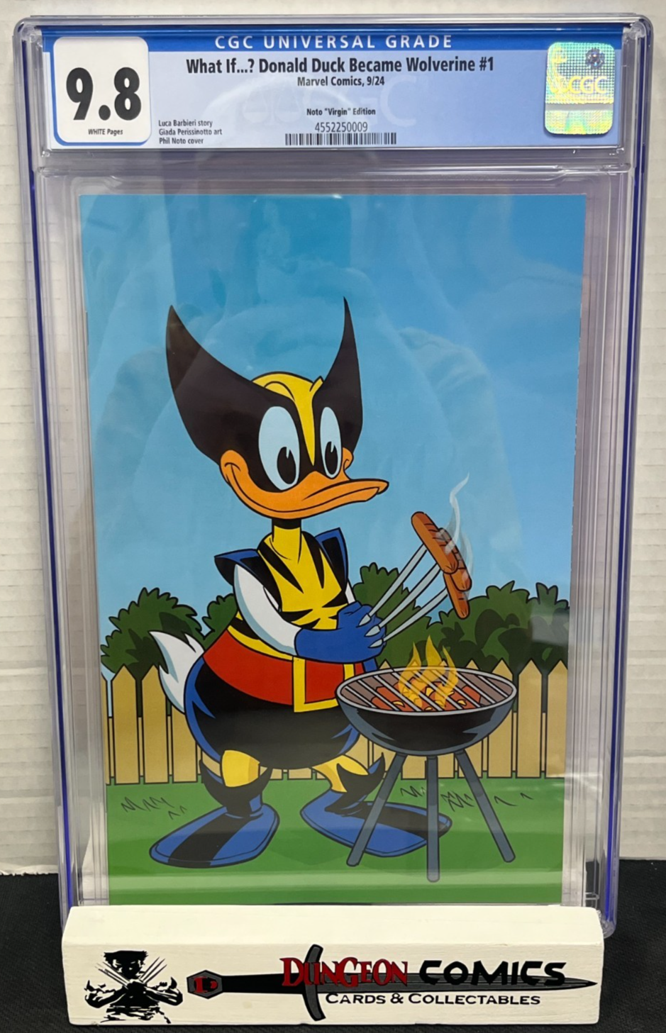 What if...? Donald Duck Became Wolverine # 1 Variant 1:50 Cover CGC 9.8 [GC30]