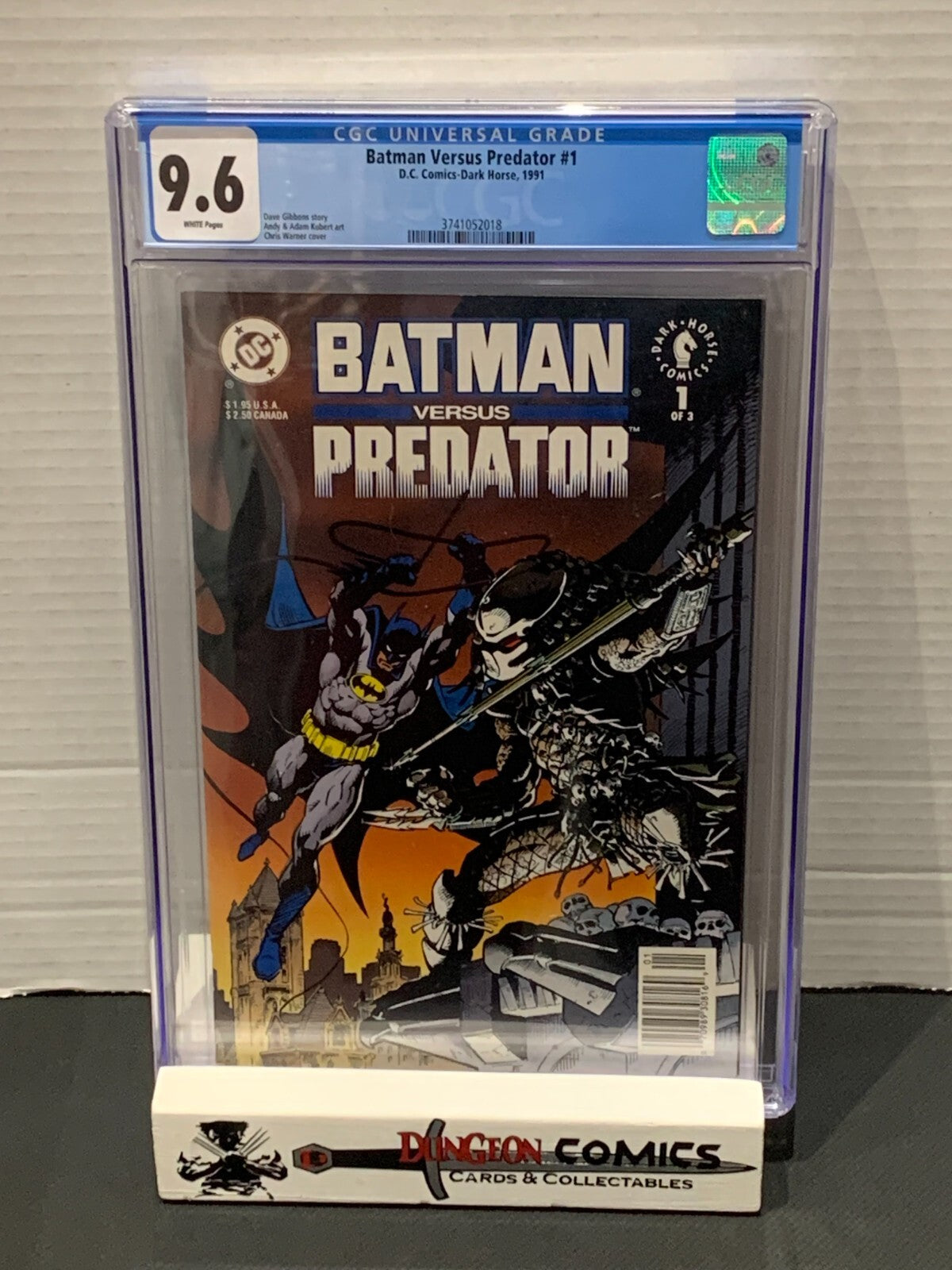 Batman Versus Predator # 1 CGC 9.6 DC Dark Horse 1991 [GC38]
