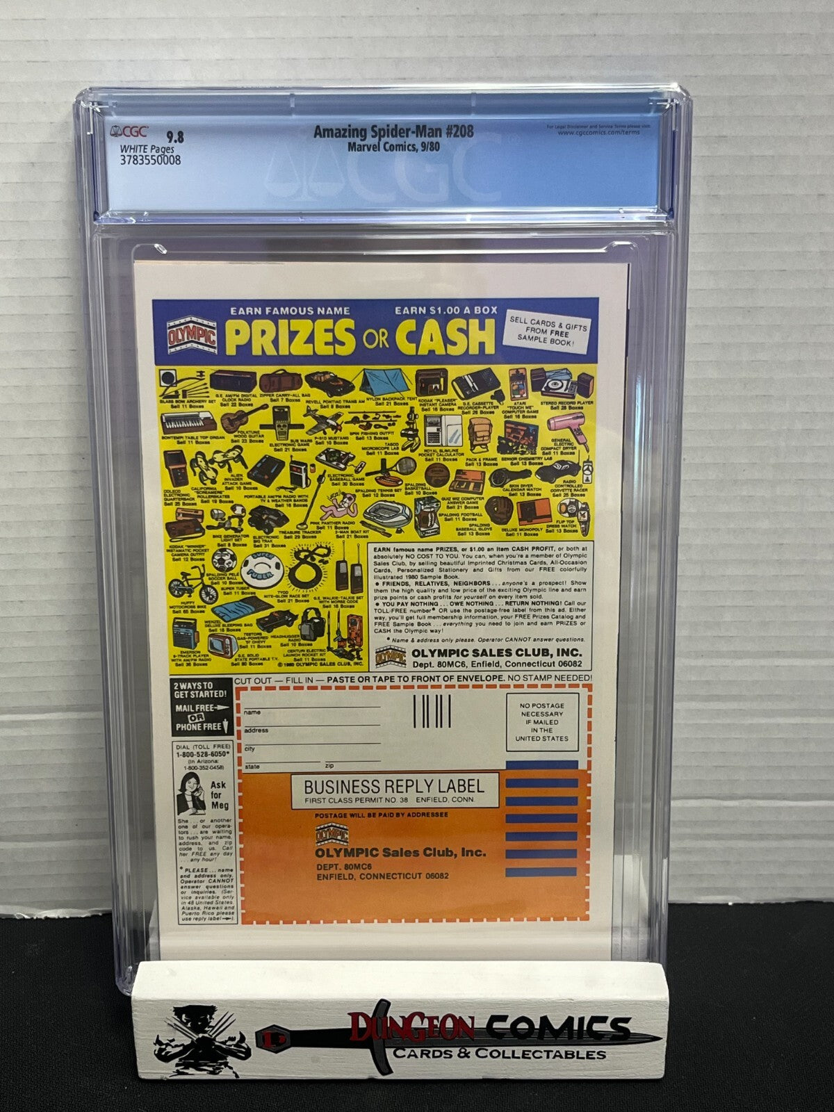 Amazing Spider-Man # 208 CGC 9.8 - 1st App of Lance Bannon & Fusion 1980 [EM2]